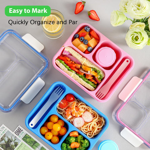 XMMEYU bento box blue dishwasher-safe symbol indicates easy cleanup.