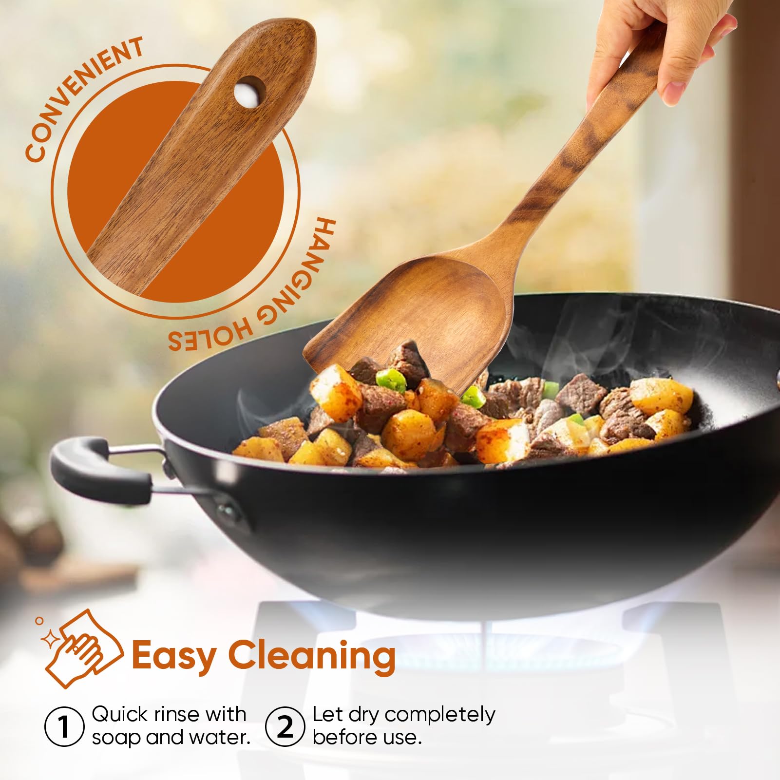 XMYYX EZuncle hanging holes for convenient storage on kitchen wall