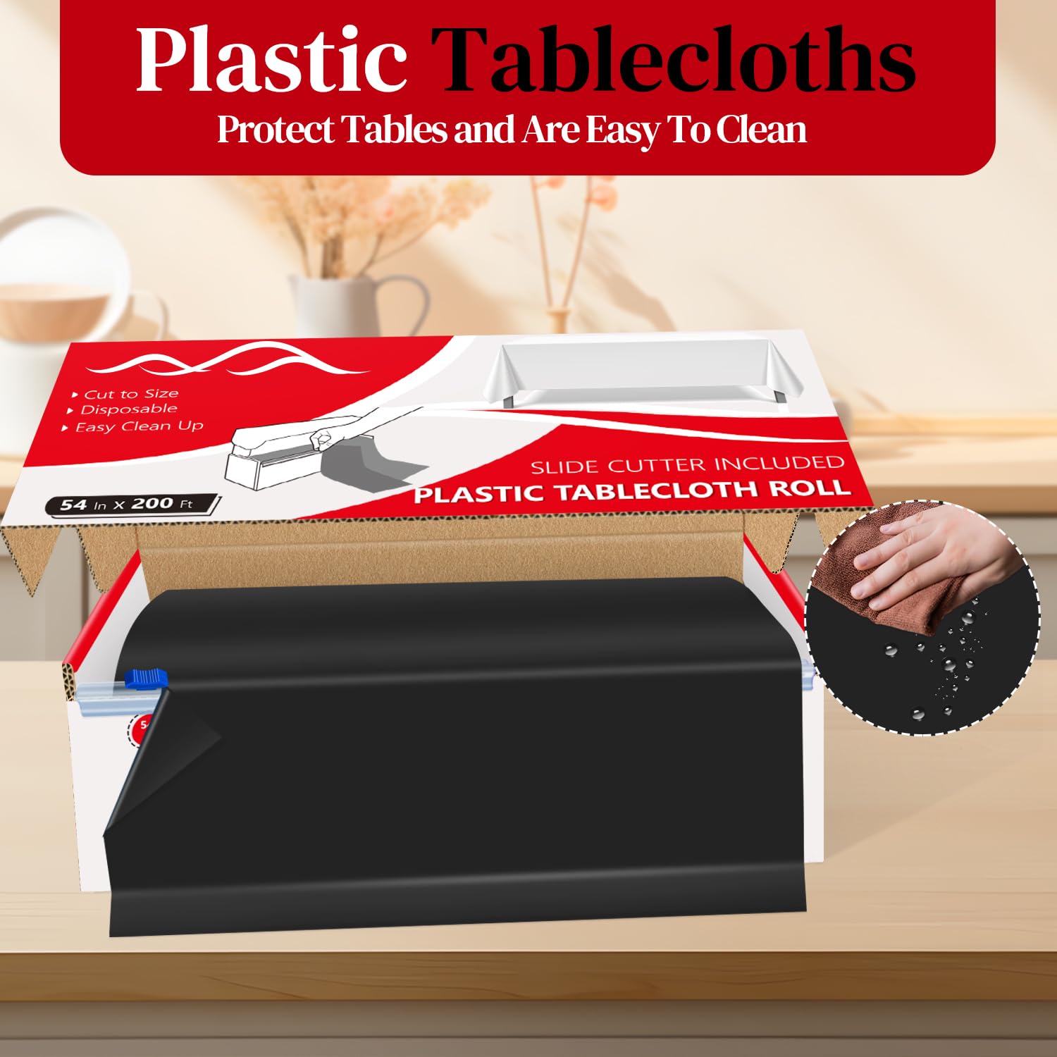 Xnluothsk versatile cover protects tables during crafts, picnics, or dinners.