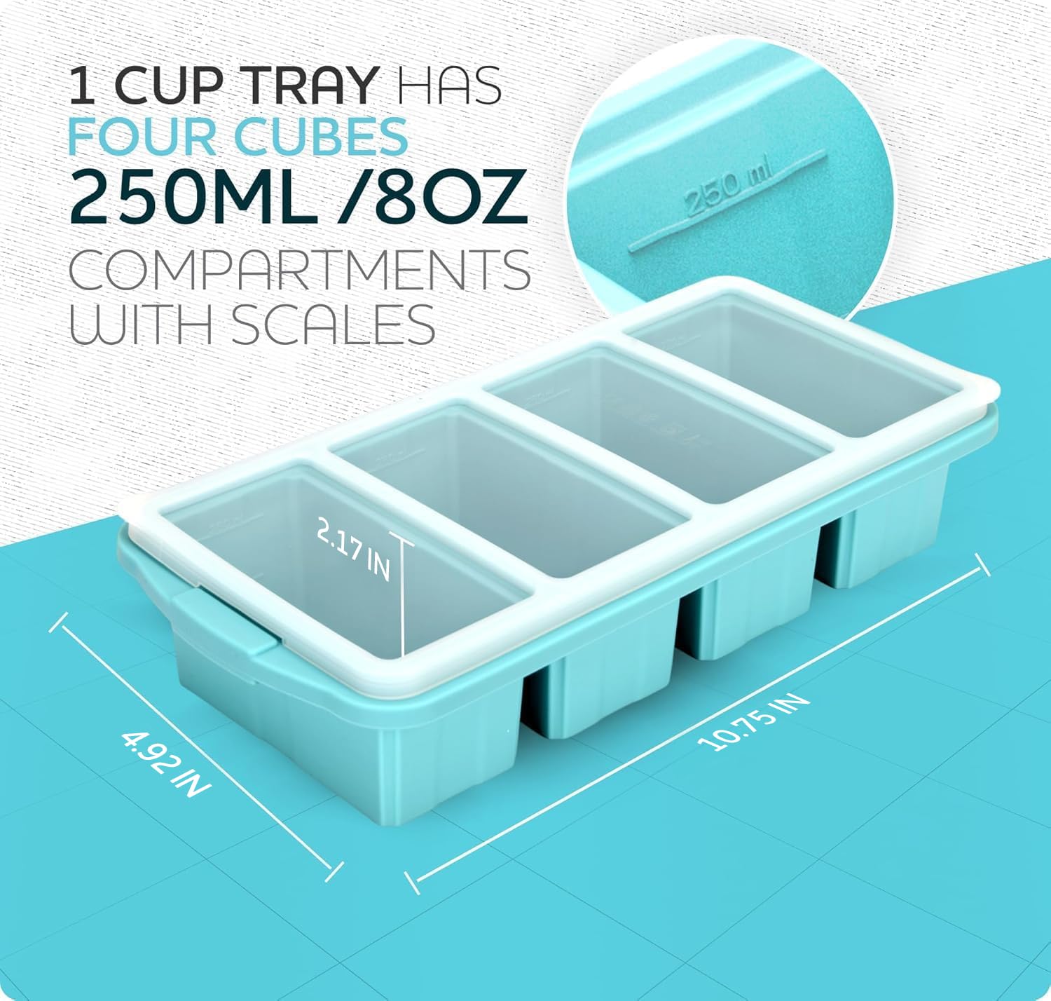 Xomoo BPA-free platinum silicone offers safe, reusable freezer solution
