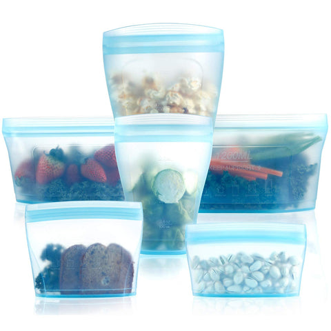 Xomoo silicone bag large seal for leak-proof storage of groceries.
