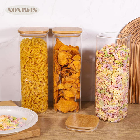 Xoniwis wooden lid with silicone gasket preserves dryness.