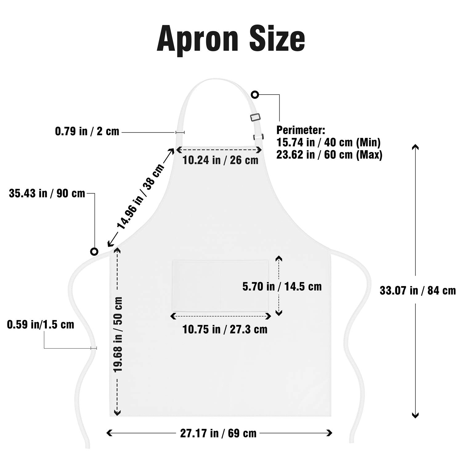 Xornis wide-coverage bib apron protecting clothes during messy tasks