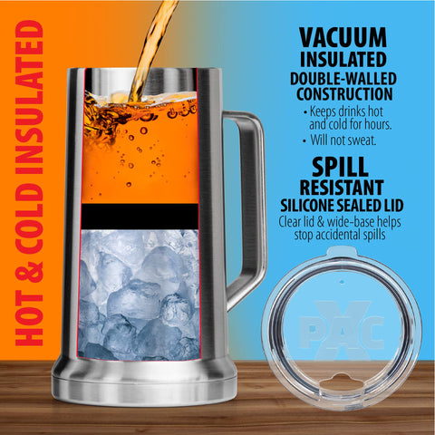 XPAC clear acrylic security lid prevents spills during travel