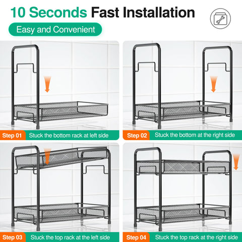 Xpatee Spice Rack two-pack providing compact, versatile storage in pantry and kitchen