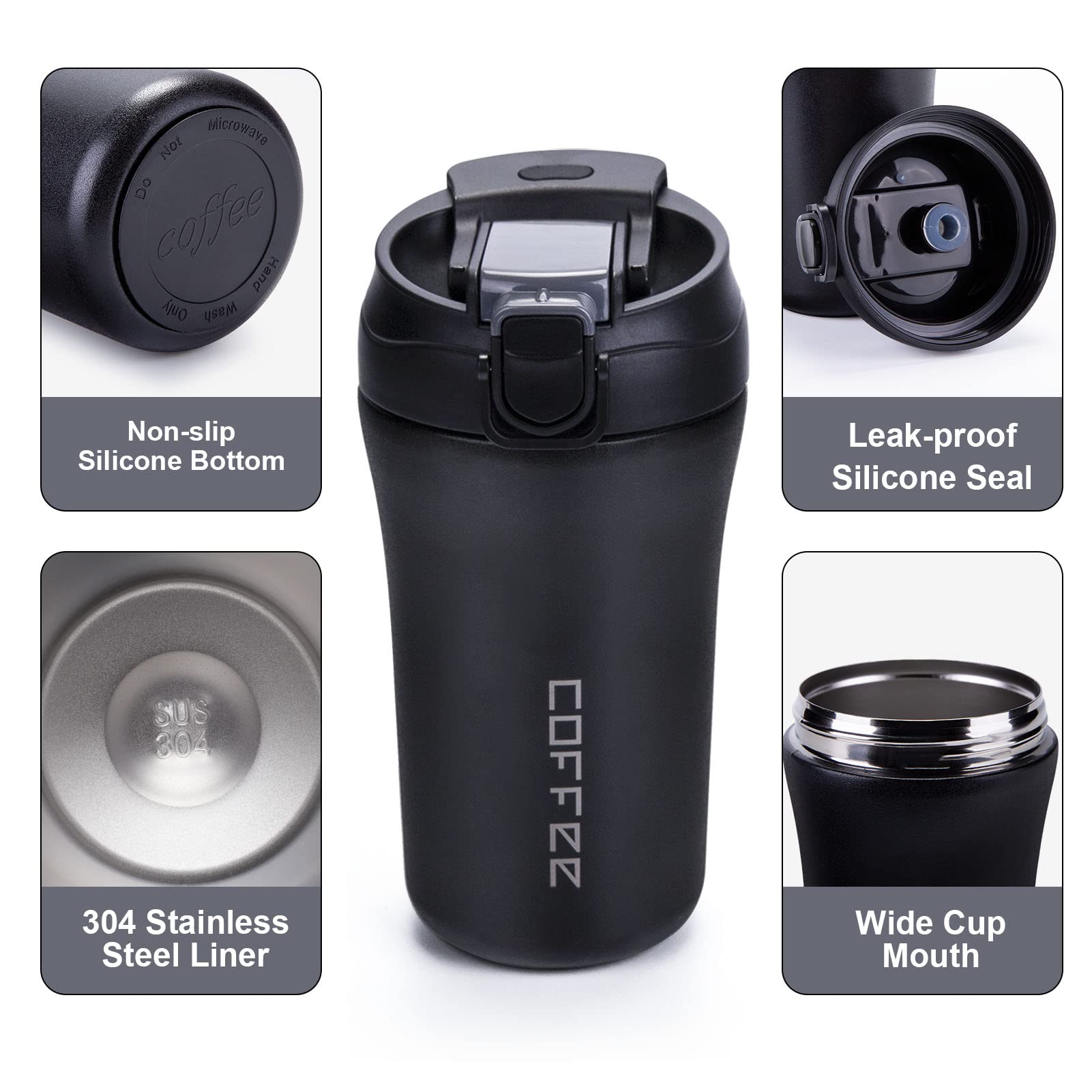 XPIY 2-in-1 lid supports hot sips and cold through straw.