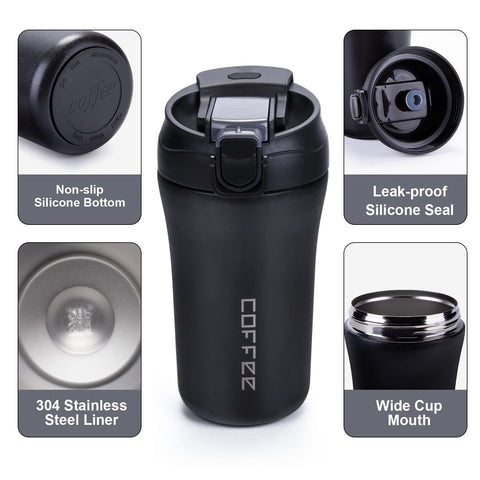 XPIY 2-in-1 lid supports hot sips and cold through straw.