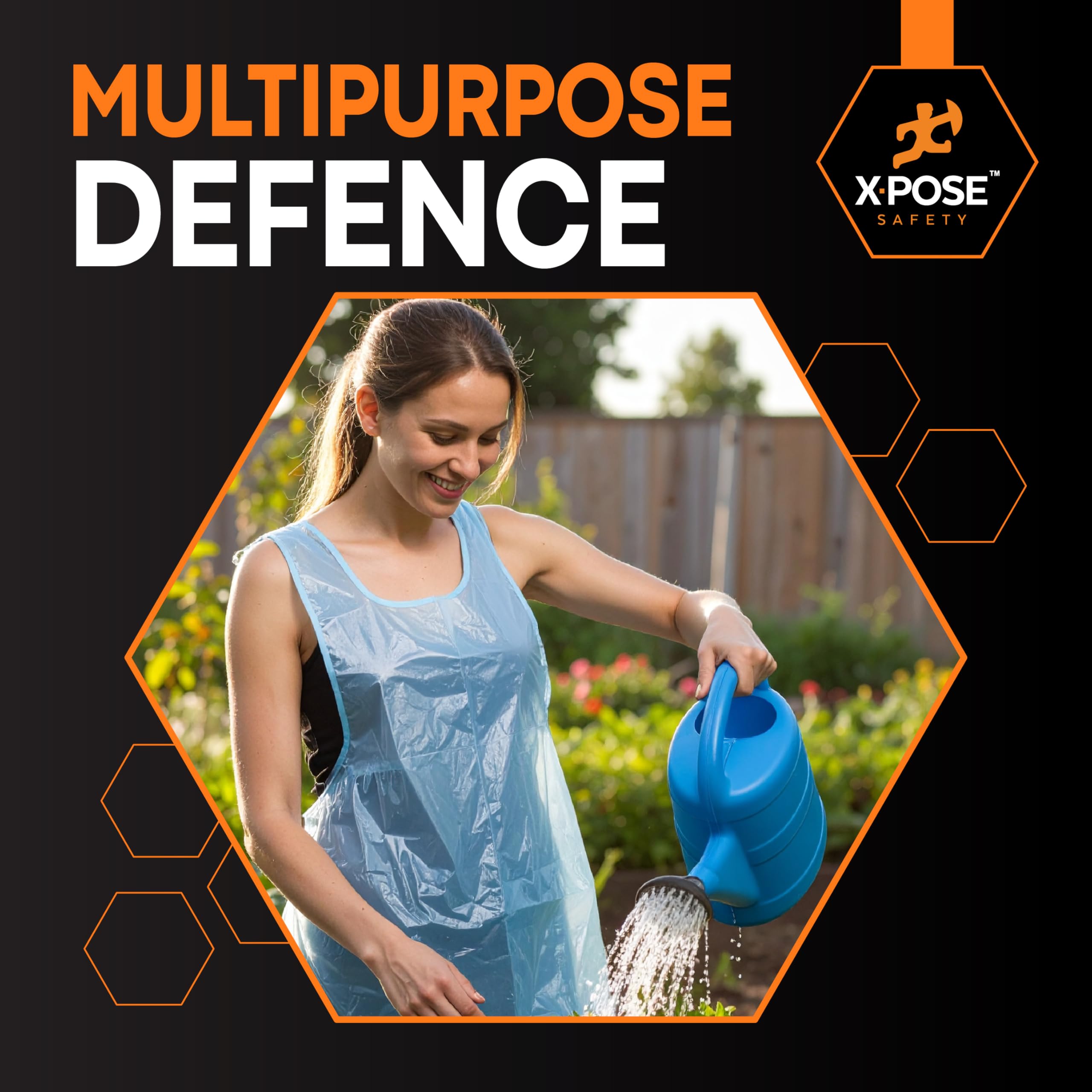 Xpose Safety individually wrapped aprons ensure clean, grab-and-go mess protection.