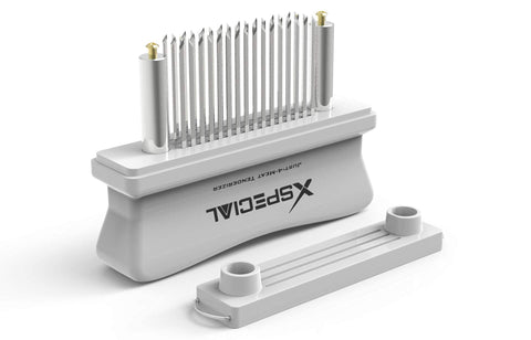 XSpecial compact storage design fits neatly in a kitchen drawer.