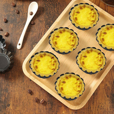 Xstronq tart molds are dishwasher safe for easy cleanup.