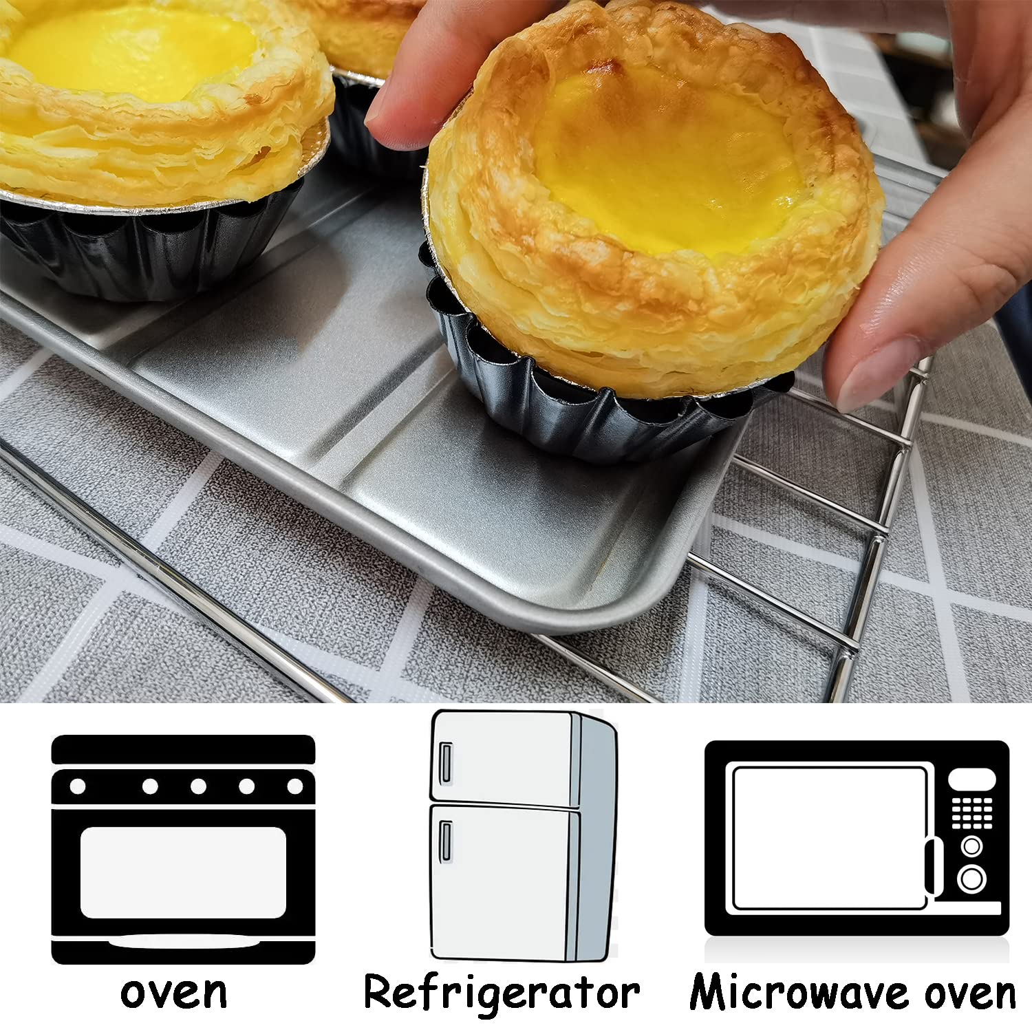 Xstronq oven-safe molds withstand up to 446°F for versatile baking.