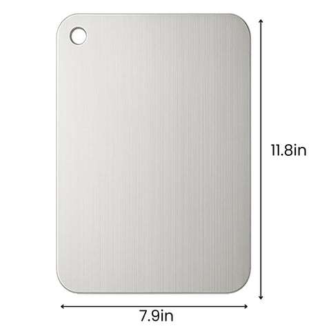 XTBSE Titanium Cutting Board easy-clean surface is dishwasher-safe for cleanup.