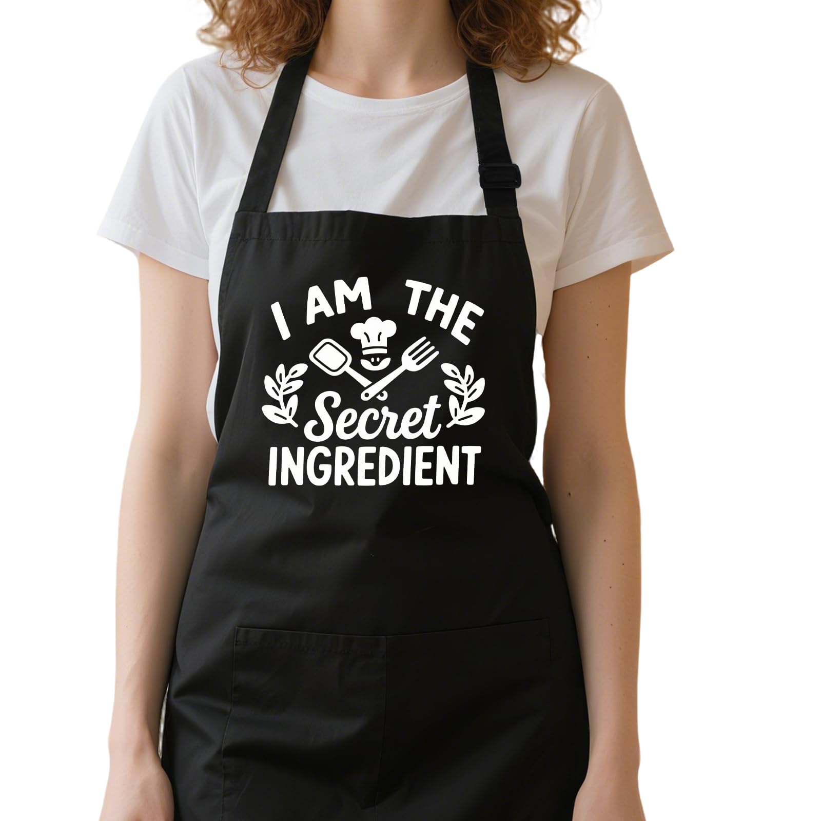 Xtilkmght funny cooking apron with pockets keeps utensils handy.