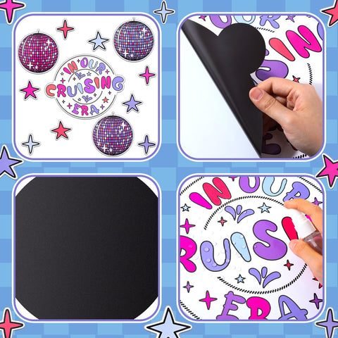 Xuhal 6-inch disco ball magnet adds a fun focal point on metal surfaces.