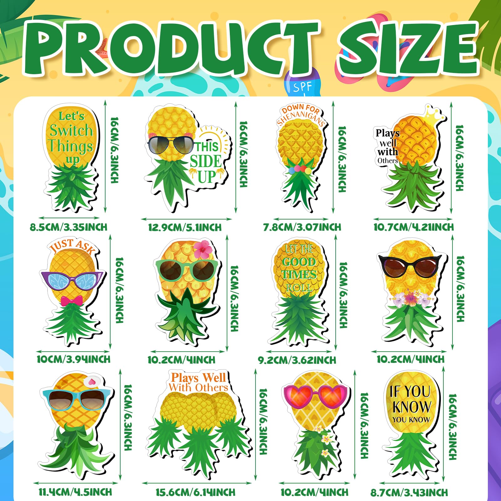 Xuhal pineapple magnets on refrigerator brighten kitchen surfaces with playful charm