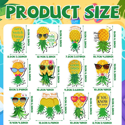 Xuhal pineapple magnets on refrigerator brighten kitchen surfaces with playful charm