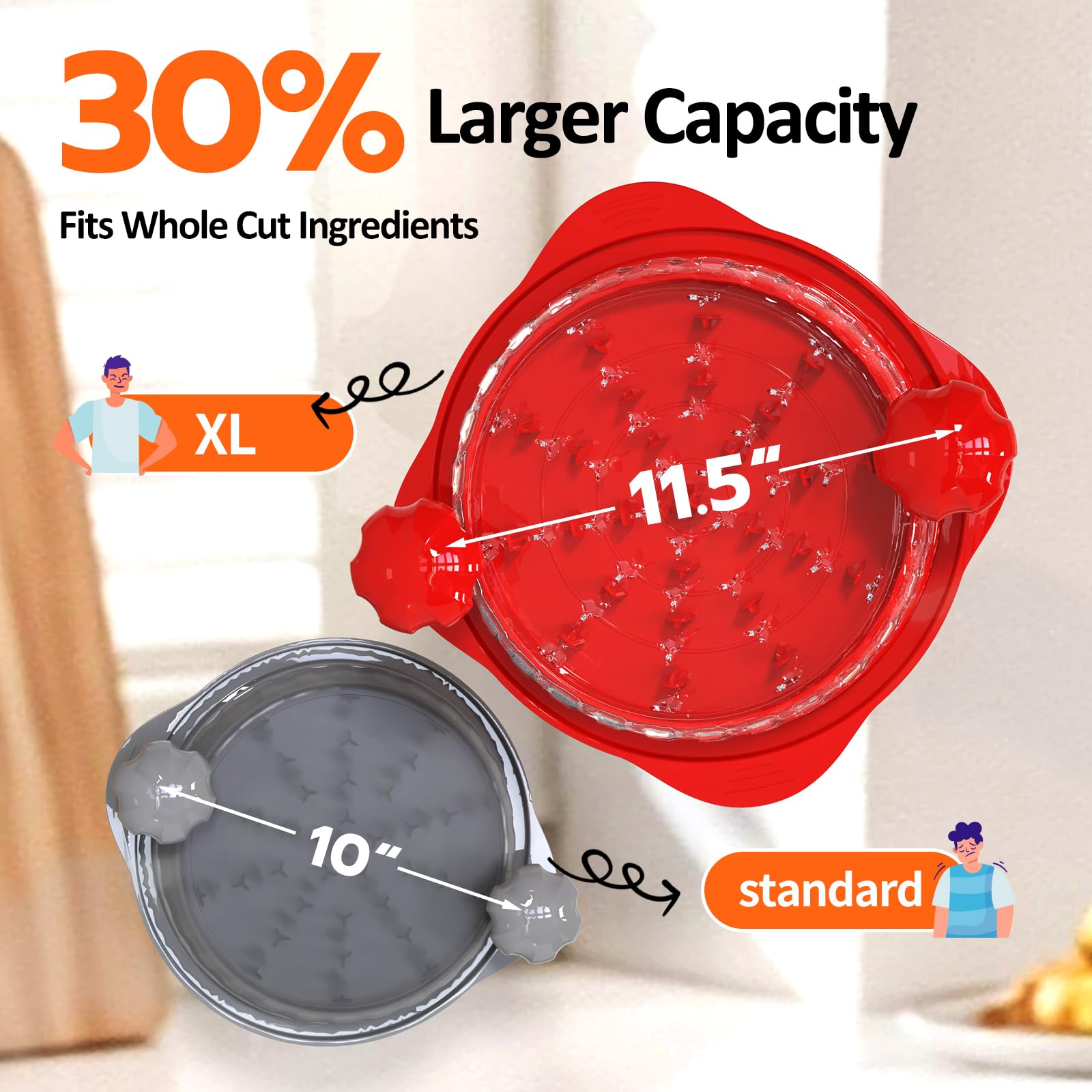 XUPAINC XL 11.5-inch shredder with heavy-duty claws tearing through meat easily