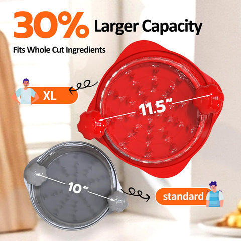 XUPAINC XL 11.5-inch shredder with heavy-duty claws tearing through meat easily
