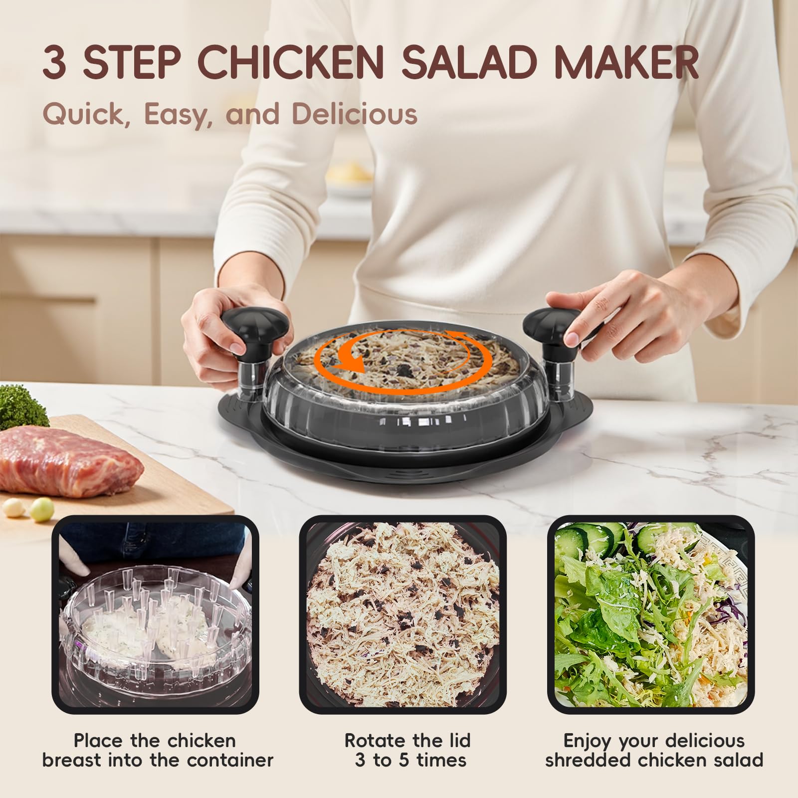 XUPAINC XL11.5 claw teeth slice through cooked meat with control