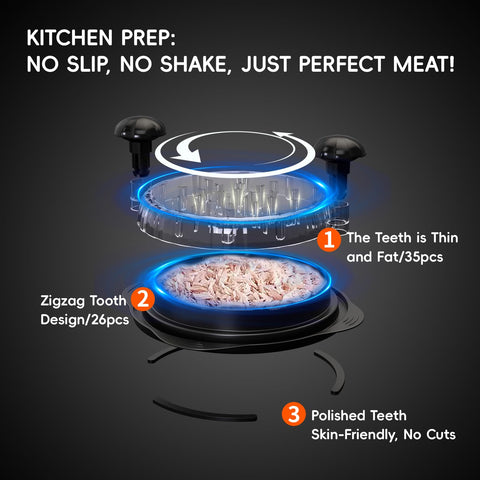 XUPAINC XL11.5 non-slip base keeps shredding stable on countertops