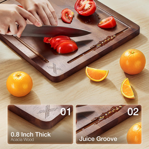 Xushro cutting board stand keeps boards dry and ready.