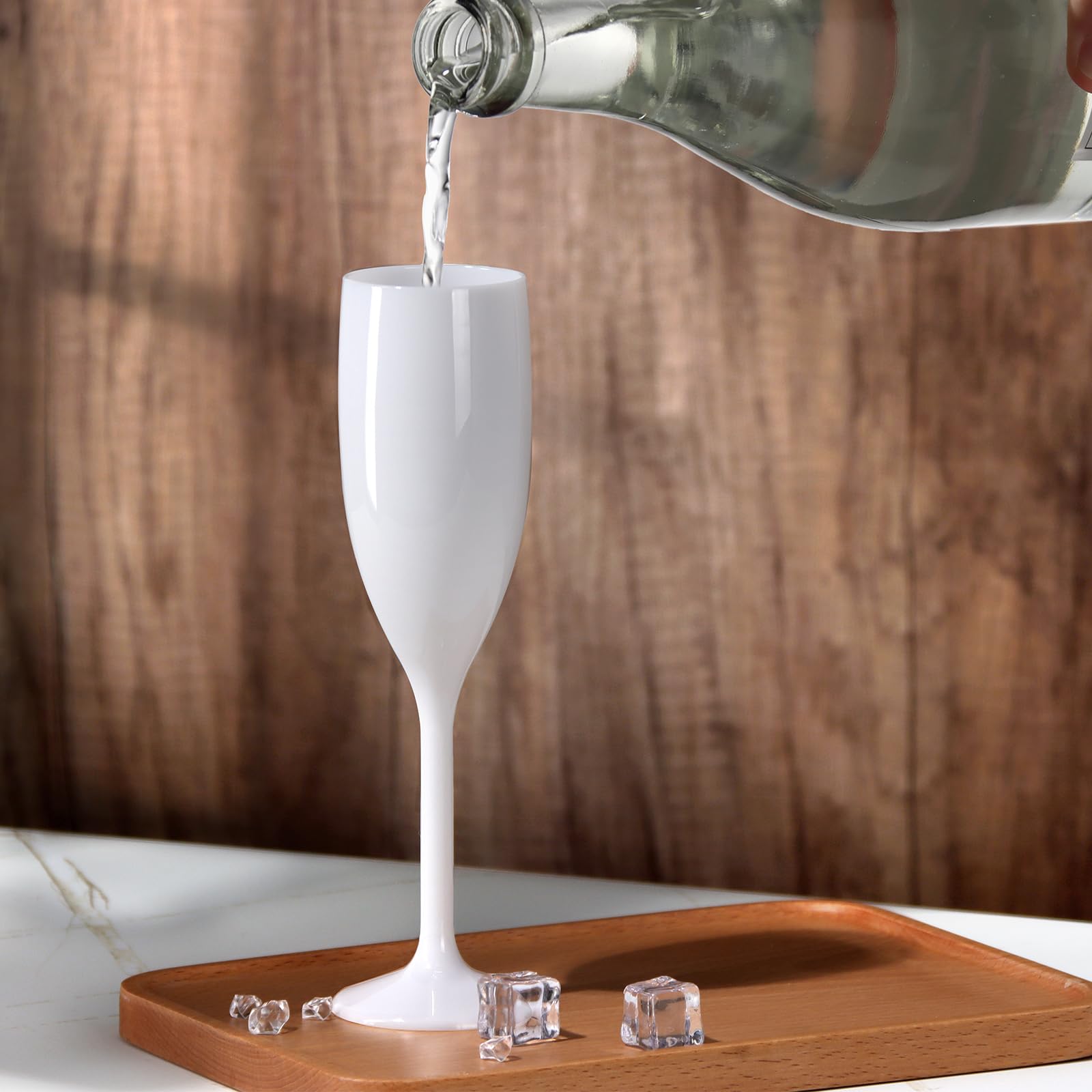 XUWAIDSGN clear plastic flute suits parties and outdoor gatherings