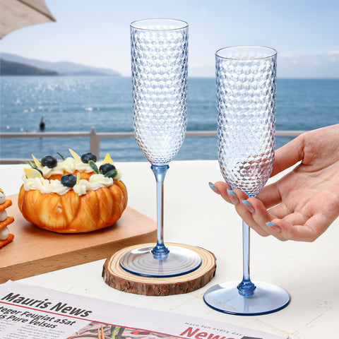 XUWAIDSGN durable reusable champagne glass suitable for daily use and big events