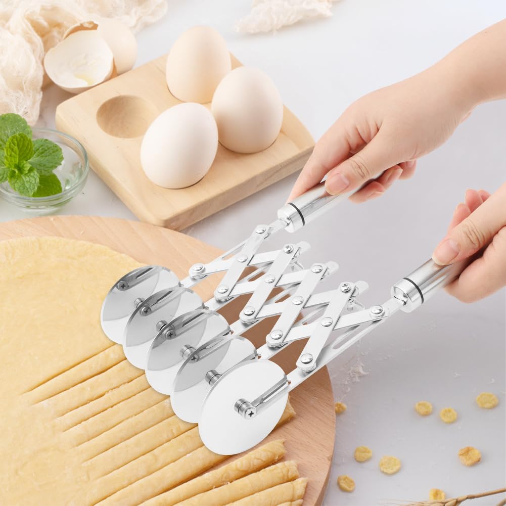 XuYelora 2-wheel pizza slicer for clean, even slices.