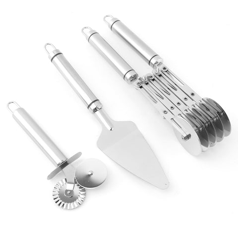 XuYelora stainless steel blades close-up highlighting sharp edges.
