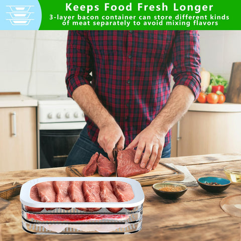 XVAJT fridge-safe storage keeps ingredients fresh while organizing your cold cuts.