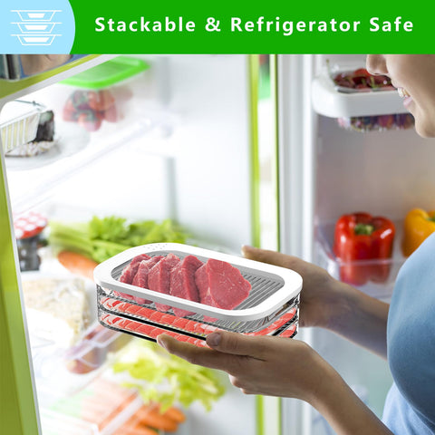 XVAJT detachable layers prevent flavor transfer while fitting different fridge heights.