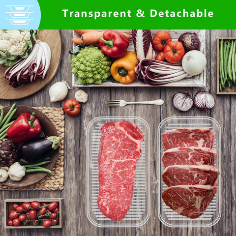 XVAJT transparent design helps you see cheese and meats at a glance.