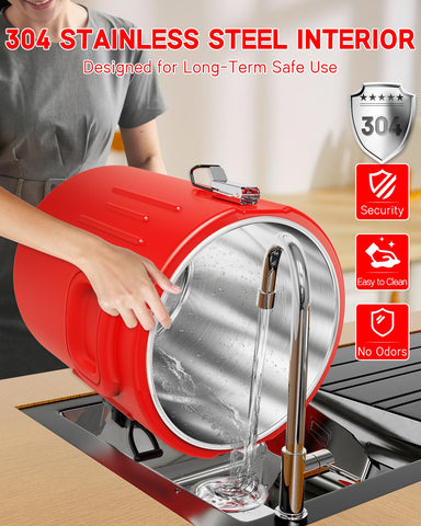 XVEZUA wide mouth opening enables quick filling and pouring.