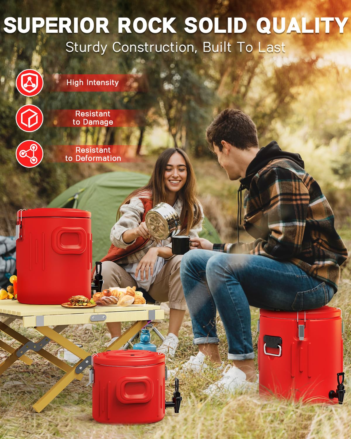 XVEZUA seal and vent valve maintain freshness and warmth.