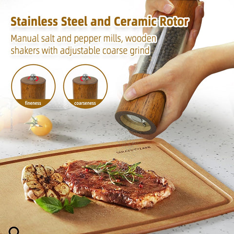 XWXO ceramic grinder core preserves flavors with smooth, adjustable grind.