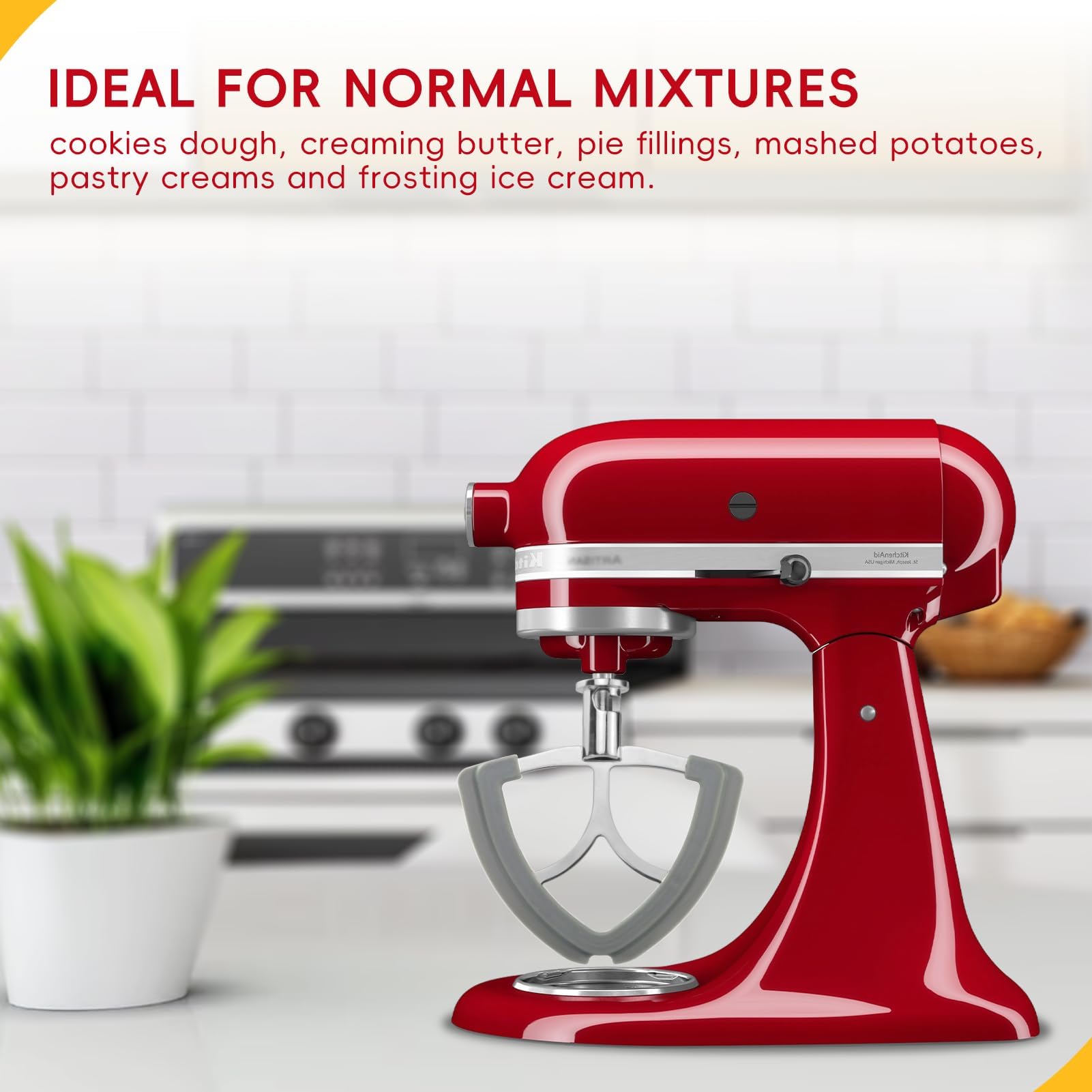 Xxiong Flex Edge Beater mirror-polished surface for easy cleanup.
