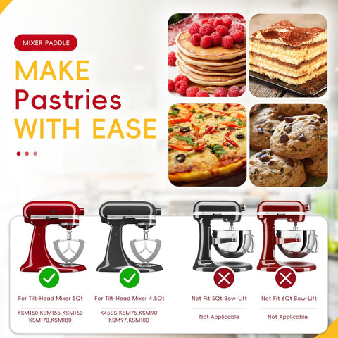 Xxiong Flex Edge Beater versatile uses for dough, frostings, and fillings.