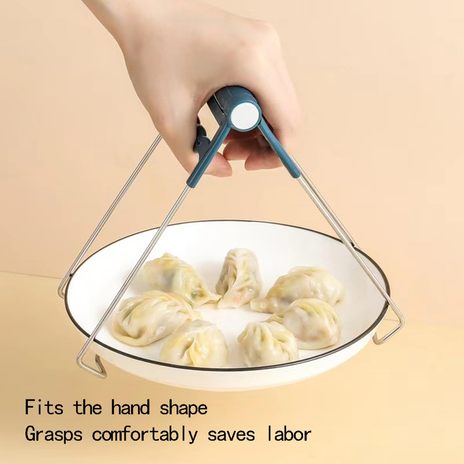 Xxshcdz steaming-rack with clip helps prevent slips when loading foods