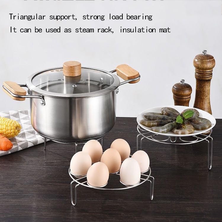 Xxshcdz pressure-cooker-accessory stainless steel trivet for easy multi-use kitchen prep