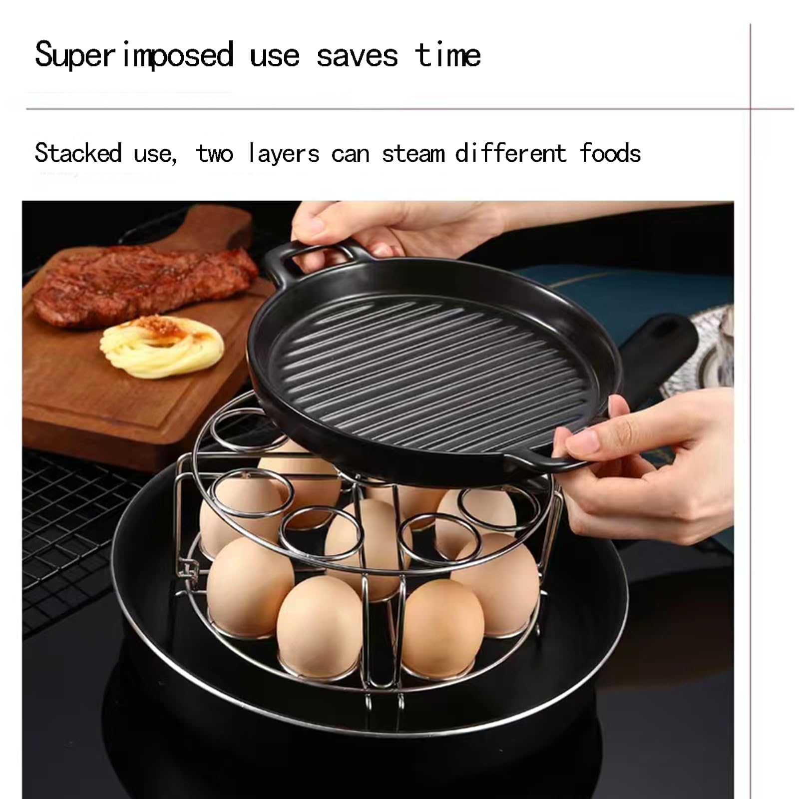 Xxshcdz stainless-steel-trivet offers rust resistance and simple cleaning