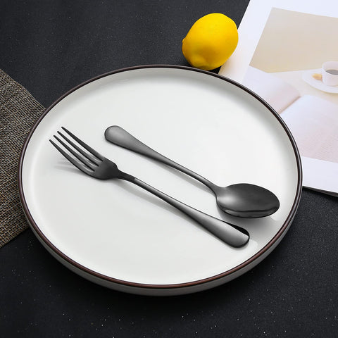 XXZWSJSH black silverware ideal for family dining and entertaining.