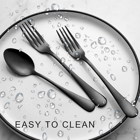 XXZWSJSH dishwasher-safe forks simplify cleanup after meals.