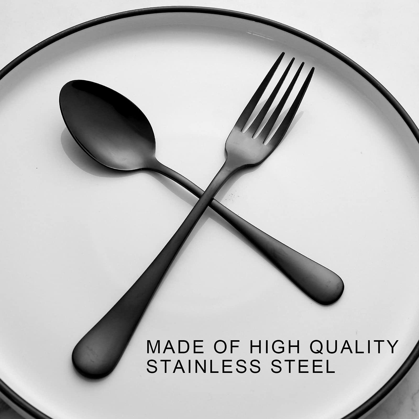 XXZWSJSH mirror-polished silverware design enhances table presentation.