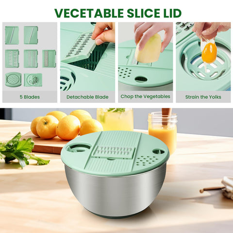 xyhop shredder and dicer blade set for fast chopping.