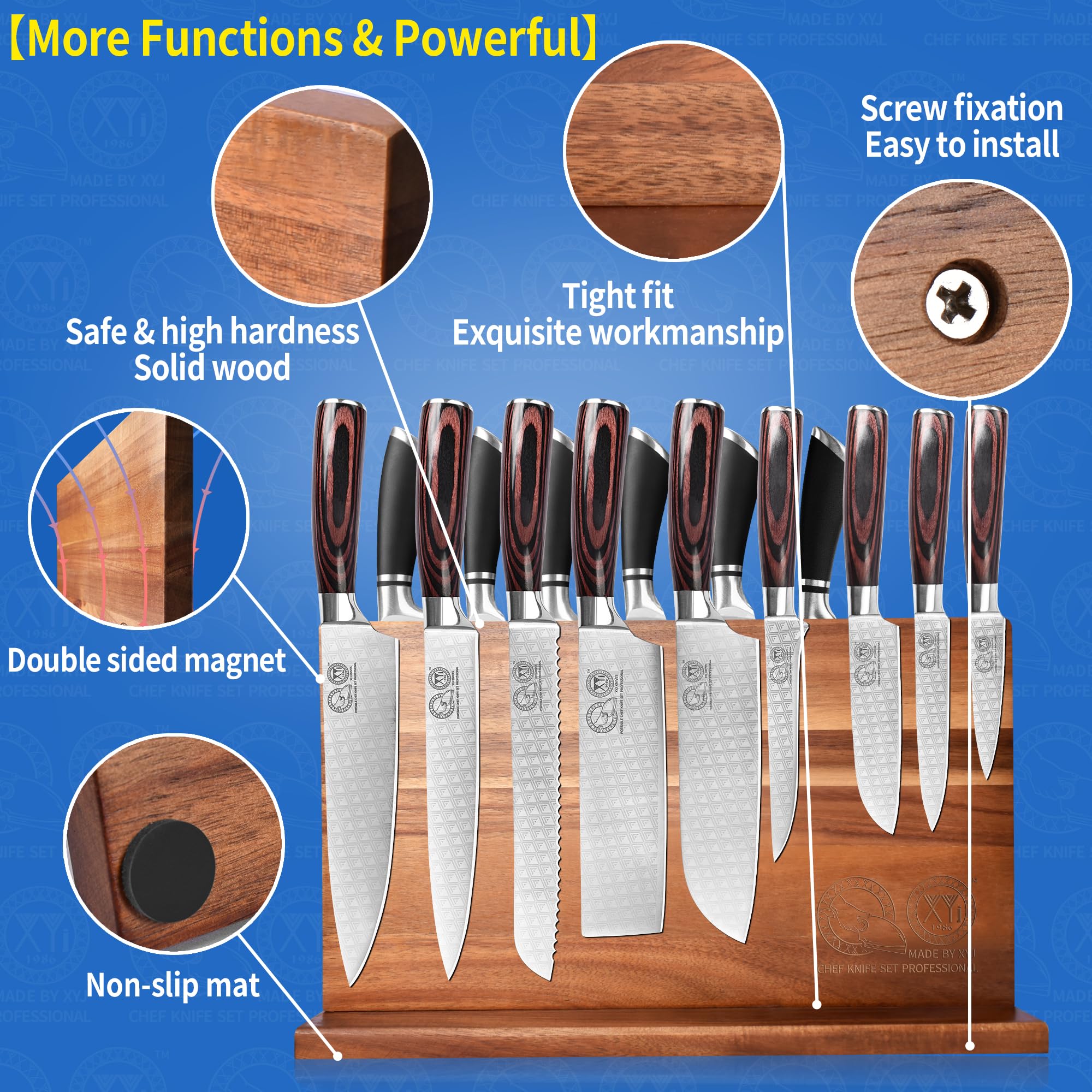 XYJ blade-protective surface prevents nicks during prep.