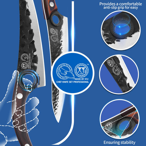 XYJ poultry scissors close-up showing easy trimming benefits.