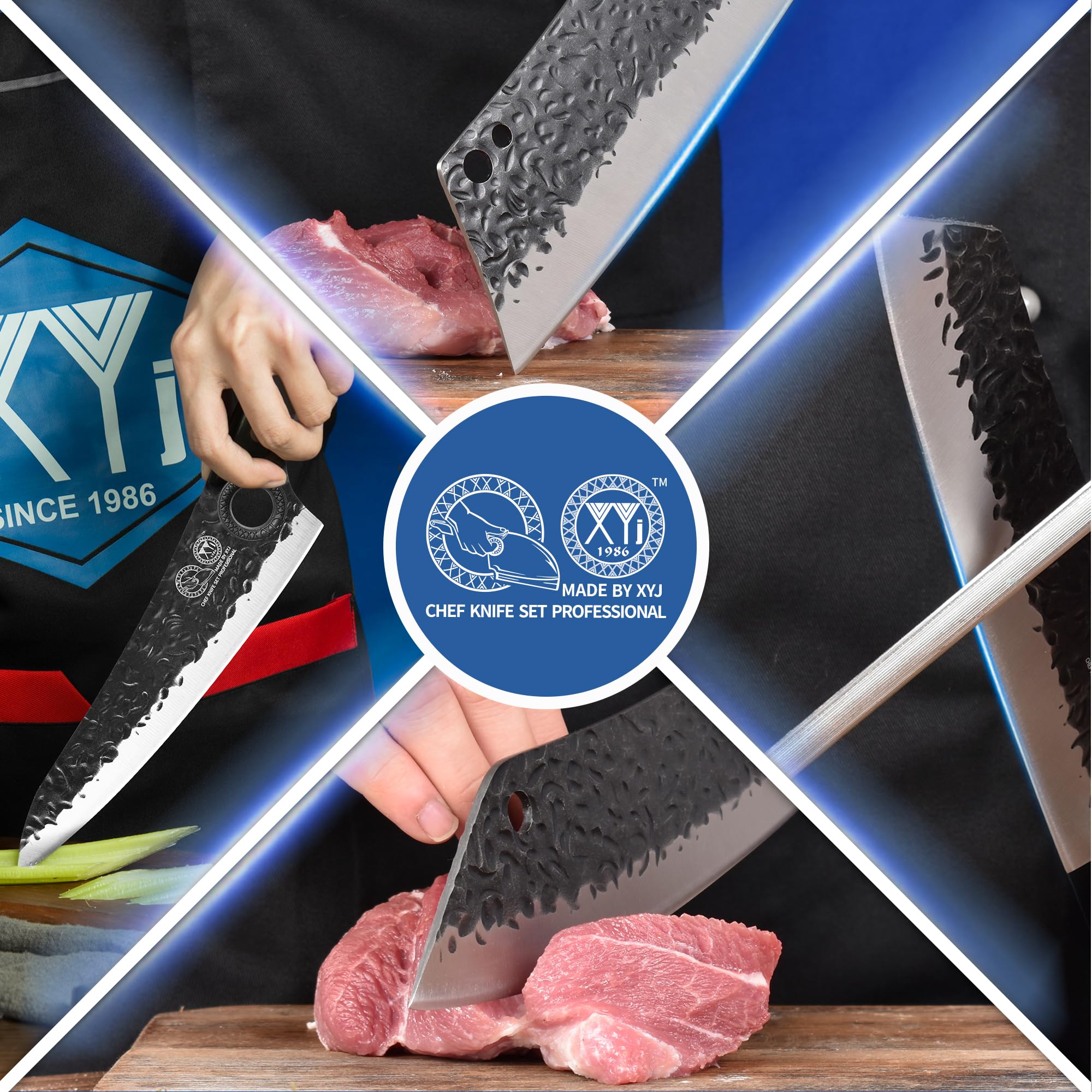 XYJ poultry scissors included for efficient poultry prep and trimming.