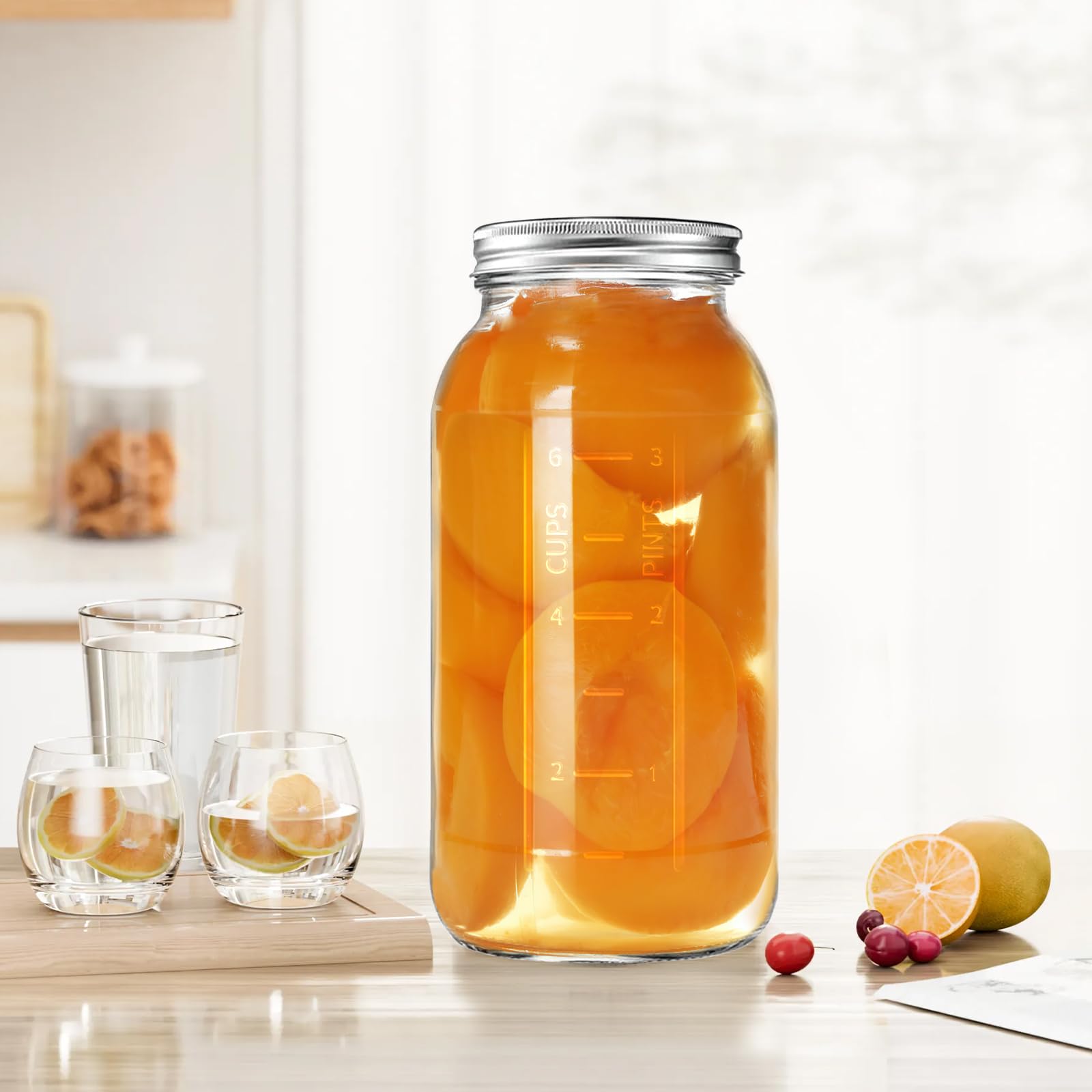 Xylanor 64oz jar helps organize pantry storage while keeping items visible.