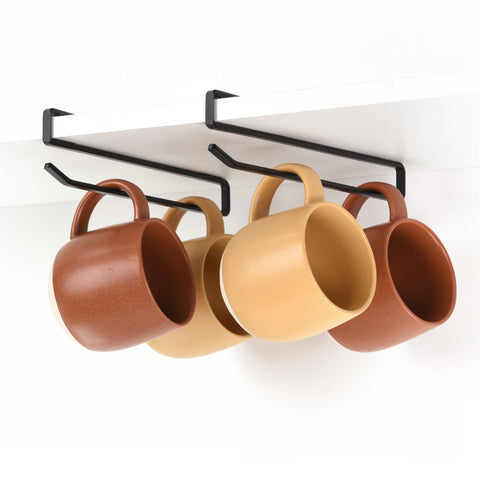 xympo coffee mug hanger cabinet clip-on keeps mugs within reach
