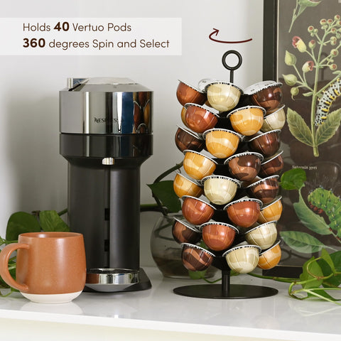 Xympo 360° rotating stand lets you reach any pod with ease.